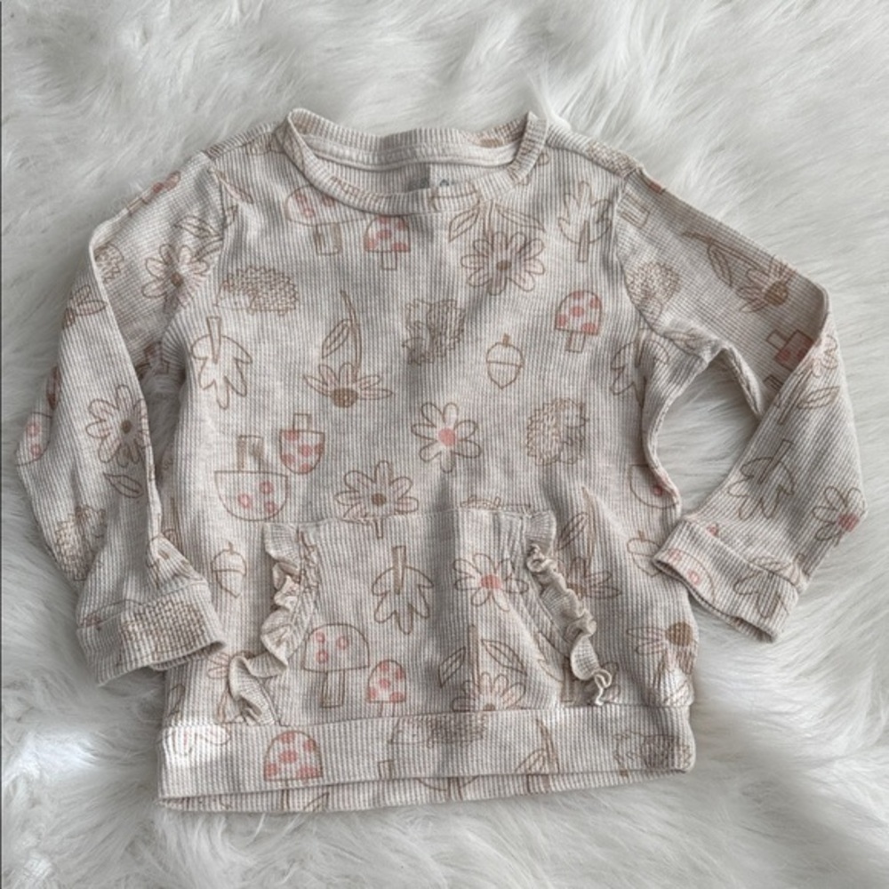Garanimals Cream and Pink Patterned Sweatshirt